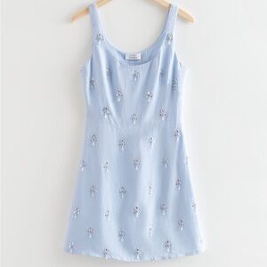 & Other Stories Gemstone Embellished Dress